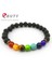 Siyah Tabanca Kaplama Ebuty Doğal Siyah Lav Taş Boncuklu Charms Bilezikler Reiki Çakra Bilezik Şifa Denge Bilezikler Strand Takı (Yurt Dışından) 4