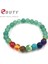 Siyah Tabanca Kaplama Ebuty Doğal Siyah Lav Taş Boncuklu Charms Bilezikler Reiki Çakra Bilezik Şifa Denge Bilezikler Strand Takı (Yurt Dışından) 5