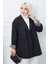 Oversize Bondit Ceket Siyah HM2333 1