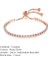Rosegold Şeffaf H113 Zhouyang Tenis Bilezik Kadınlar Için Lüks Stil 4 Renk 4 Pençeler Mozaik Kübik Zirkonya Gümüş Renk Moda Takı Hediye H095 (Yurt Dışından) 1