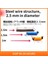 Turuncu 2.5m Tarzı 1 Adet 1m.5m.5m Bisiklet Yaylı Kablo Kilidi Hırsızlığa Karşı Halat Alarm Disk Kilidi Bisiklet Güvenlik Hatırlatma Motosiklet Hırsızlık Koruması (Yurt Dışından) 5