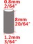 2.2X8MM Stili Siyah Gümüş Yuvarlak Bakır Olta Balıkçılık Tel Boru Sıkma Kollu Bağlayıcı Olta Aksesuarları Aracı (Yurt Dışından) 5