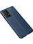 Samsung Galaxy A72 Kılıf Focus Derili Silikon - Lacivert 300099 2