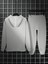 Erkek Gri Simple Front Pocket Sweatshirt Sweatshirt Eşofman Takımı Takımı 2
