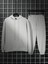 Erkek Gri Simple Front Pocket Sweatshirt Sweatshirt Eşofman Takımı Takımı 3