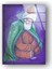 Mevlana Celaleddin Rumi Temperli Cam Duvar Tablosu 4