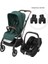 Leona2-Cabriofix I-Size Tek Elle Katlanabilen Ultra Kompakt Çift Yönlü Seyahat Sistem Bebek Arabası Green-Black 1