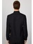 Modern Slim Fit Pamuklu Kolay Ütü Armürlü Siyah Erkek Gömlek 5