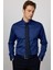 Slim Fit Premium Seri Cotton Likralı Saks Mavisi Erkek Gömlek 1