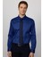 Slim Fit Premium Seri Cotton Likralı Saks Mavisi Erkek Gömlek 3