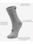 Roll Top Lastiksiz Kadın Gri Bambu Soket Çorap 4
