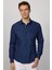 Slim Fit Gündelik Denim Lacivert Erkek Gömlek 1