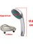 Duş Seti Fişkiye Banyo Duş Başlığı Set Fiskiyesi Telefonu Yuvarlak Klasik Başlık Metal Hortum 3