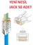 RJ45 Cat6 Yeni Nesil Delikli Jack Konnektör - Yeni Nesil Ez Delikli RJ45 Network Jack 50 Adet 4