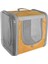 Çift Cam Kedi Köpek Taşıma Çantası 32X40X42 cm Hardal 3