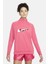 Air Women's Running Mid Layer 1/4 Zip 1/4 Fermuar Pembe Koşu Üstü 1