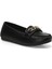 DS21071T 4fx Siyah Kadın Loafer 2