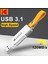 K133 128Gb. Yüksek Hızlı 3.1 USB Flash Bellek Dönüştürücü Hediye Metal Orjinal Sağlam 6