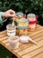 Çift Hazneli - Çatal Kaşıklı Portatif Müsli -Atıştırmalık Kabı 1100 ml 4
