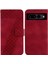 Google Piksel 7 Pro Için Telefon Kılıfı Pu Deri Kabartmalı Desen Flip Folio (Yurt Dışından) 1
