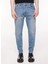 The Crow Normal Bel Dar Mavi Erkek Denim Pantolon TC5003 3