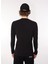 Bisiklet Yaka Düz Siyah Erkek T-Shirt M6474 098 Black 5