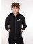 Kapüşon Yaka Siyah Erkek Sweatshırt M6528 098 Black 2