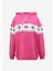 Kapüşon Yaka Baskılı Pembe Kadın Sweatshırt 75CBIF01 1