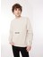 Bisiklet Yaka Bej Erkek Sweatshırt M6716 012 Platınum 1