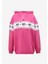 Kapüşon Yaka Baskılı Pembe Kadın Sweatshirt 75Cbıf01 1