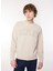 Bisiklet Yaka Bej Erkek Sweatshırt M6714 012 Platınum 2