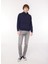 Kapüşon Yaka Lacivert Erkek Sweatshırt M6708 088 Deep Blue 2