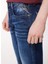 Normal Bel Slim Fit Erkek Denim Pantolon M914Q 007 Dark Blue 4