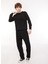 Bisiklet Yaka Siyah Erkek Sweatshirt Dt10417_Regular Fit Bisiklet Yaka 3