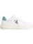 Beyaz - Mavi Erkek Deri Sneaker Chunky Cupsole Mono Lth 1