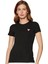 Bisiklet Yaka Siyah Kadın T-Shirt W2YI44J1314-JBLK 1