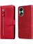 Oppo A78 4g ile Uyumlu Moda Fermuar Çevirme Deri Manyetik Cüzdan Telefon Kılıfı (Yurt Dışından) 5