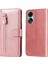 Oppo A78 4g ile Uyumlu Moda Fermuar Çevirme Deri Manyetik Cüzdan Telefon Kılıfı (Yurt Dışından) 5