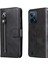 Realme C31 ile Uyumlu Moda Fermuar Çevirme Deri Manyetik Cüzdan Telefon Kılıfı (Yurt Dışından) 1