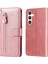 Samsung Galaxy S24 ile Uyumlu Moda Fermuar Çevirme Deri Manyetik Cüzdan Telefon Kılıfı (Yurt Dışından) 5