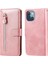 iPhone 13 Mini ile Uyumlu Moda Fermuar Çevirme Deri Manyetik Cüzdan Telefon Kılıfı (Yurt Dışından) 2