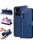 Honor X6A ile Uyumlu Moda Fermuar Çevirme Deri Manyetik Cüzdan Telefon Kılıfı (Yurt Dışından) 2