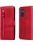 Oppo Reno 6 4g ile Uyumlu Moda Fermuar Çevirme Deri Manyetik Cüzdan Telefon Kılıfı (Yurt Dışından) 1