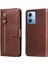 Xiaomi Redmi Note 12 5g ile Uyumlu Moda Fermuar Çevirme Deri Manyetik Cüzdan Telefon Kılıfı (Yurt Dışından) 4