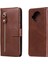 Xiaomi 10T Lite ile Uyumlu Moda Fermuar Çevirme Deri Manyetik Cüzdan Telefon Kılıfı (Yurt Dışından) 1