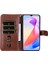 Honor X6A ile Uyumlu Moda Fermuar Çevirme Deri Manyetik Cüzdan Telefon Kılıfı (Yurt Dışından) 5