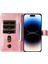 iPhone 15 Pro ile Uyumlu Moda Fermuar Çevirme Deri Manyetik Cüzdan Telefon Kılıfı (Yurt Dışından) 4