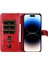 iPhone 15 Pro ile Uyumlu Moda Fermuar Çevirme Deri Manyetik Cüzdan Telefon Kılıfı (Yurt Dışından) 4