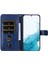 Samsung Galaxy A34 5g ile Uyumlu Moda Fermuar Çevirme Deri Manyetik Cüzdan Telefon Kılıfı (Yurt Dışından) 5