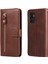 Samsung Galaxy A13 4g ile Uyumlu Moda Fermuar Çevirme Deri Manyetik Cüzdan Telefon Kılıfı (Yurt Dışından) 1